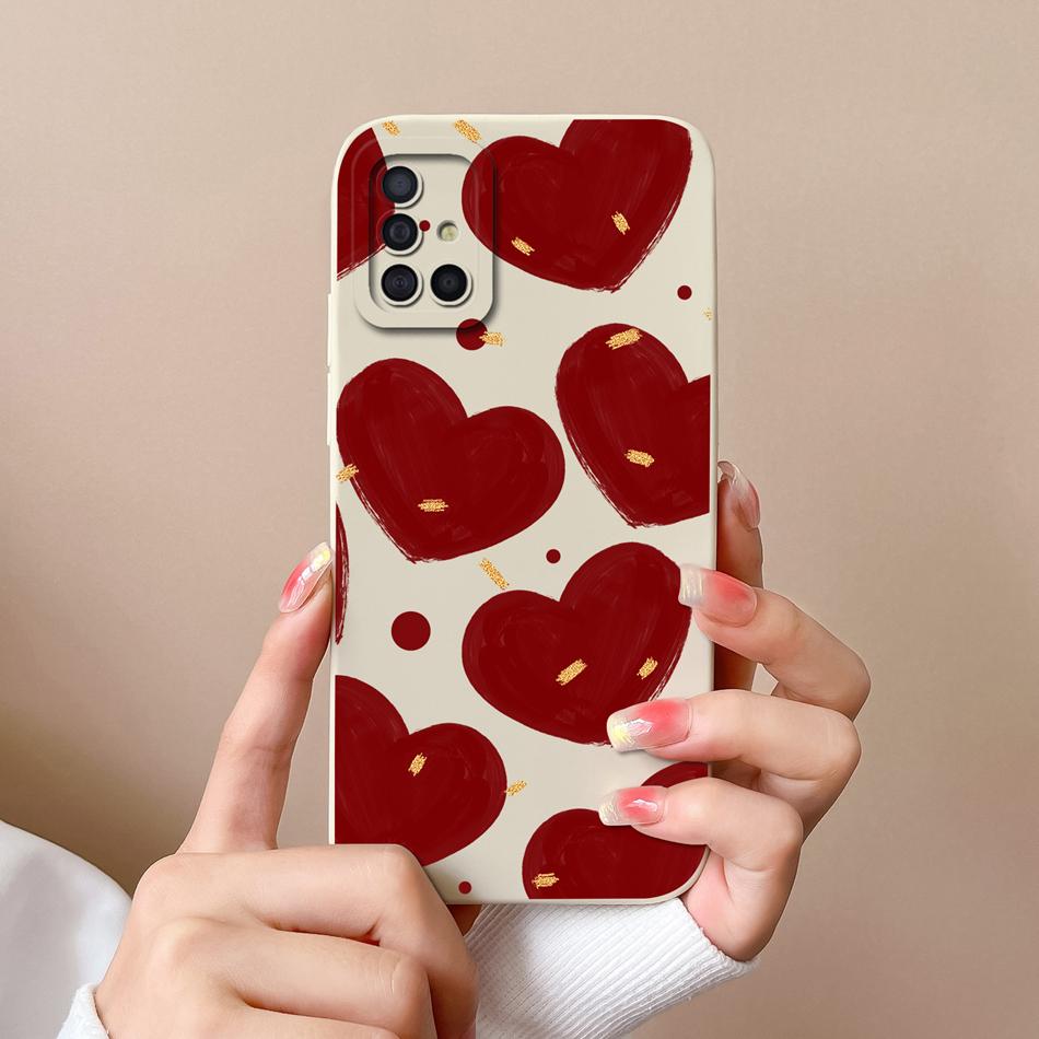 Чехол для телефона Samsung Galaxy A51 A71 A31 Мультяшный Чехол с полной защитой Для Samsung A 51 71 31 Мягкая Жидкая Силиконовая Задняя Крышка