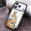 Cartoon Fat Tiger soft Phone Case For iPhone 17 16 15 14 13 12 11 Pro Max Plus 17Air Soft Silicone Cover