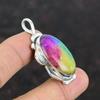Rainbow Solar Quartz Druzy Pendant Handmade Pendant 925 Sterling Silver Pendant Elegant Jewelry Wonderful Gemstone Pendant Engagement Gifts