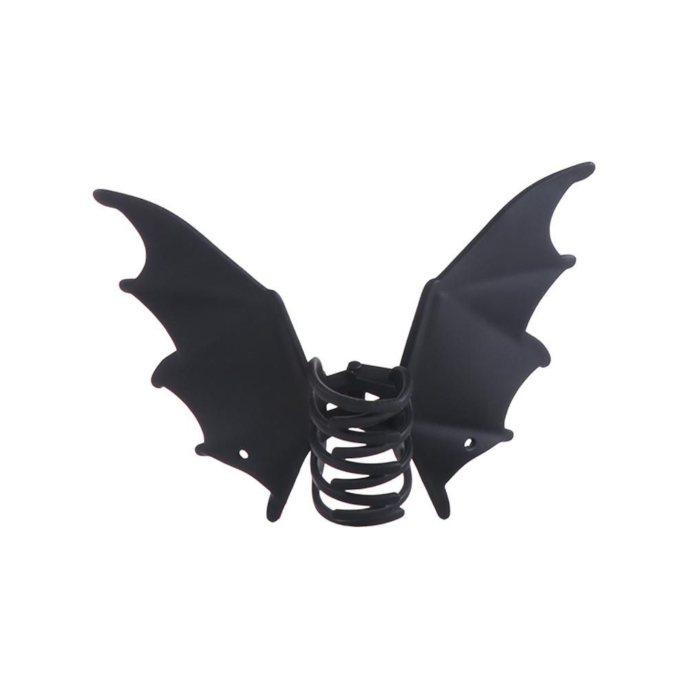 Zinc Zinc Alloy Halloween Hair Claw Gothic Shark Clip Alternative Fashion Bat Wings Ponytail Holder Festival