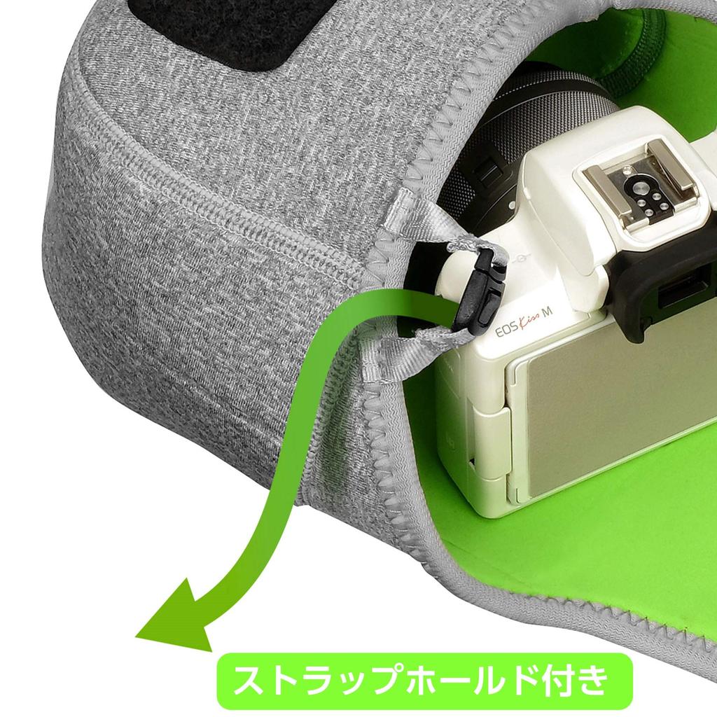HAKUBA Camera Case Slim Fit Camera Case Neoprene material that fits the camera for mirrorless 02M, perfectly, cameras, Gray, 2SP-SF-CC02MGY
