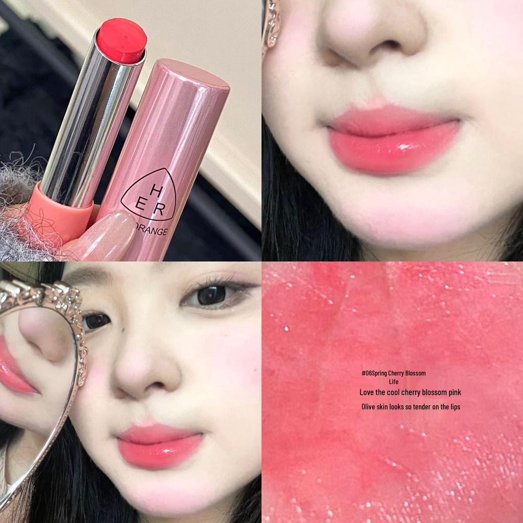 HERORANGE Light Rhyme Glossy Lipstick: Long-Lasting, Plumping Korean-Style Lip Glaze
