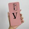 Милый чехол с инициалами для OPPO A5 (2020) Гладкие чехлы из жидкого силикона для OPPO A9 (2020) Мягкий чехол A11X Сумка для OPPO A5 2020