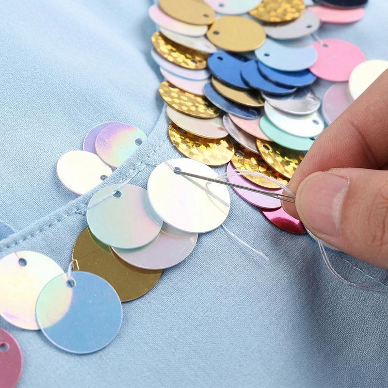 30 мм Прозрачные Плоские Круглые Свободные Блестки Пайетки Шитье Свадебное Рукоделие Женская Одежда Аксессуары