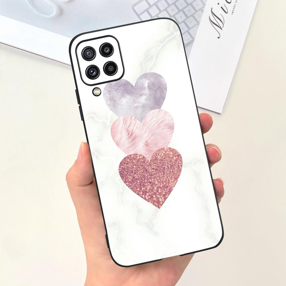 Для Samsung Galaxy M22 F22 Чехол Samsung M22 F22 4G SM-M225F E225F Модный Дизайн Луны Мягкий Силикон Защитная Крышка Чехлы для Телефона