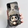 Black Phone Case For BLU G71 Plus (G71+ G71P) Shockproof For BLU G71 Plus (G71+ G71P) Little Rabbit In The Flowers Pattern Cover