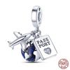 Fashion Copper Travel Aircraft Series Charms Beads Fit Original Bracelets Diy Anniversary Jewelry For Women