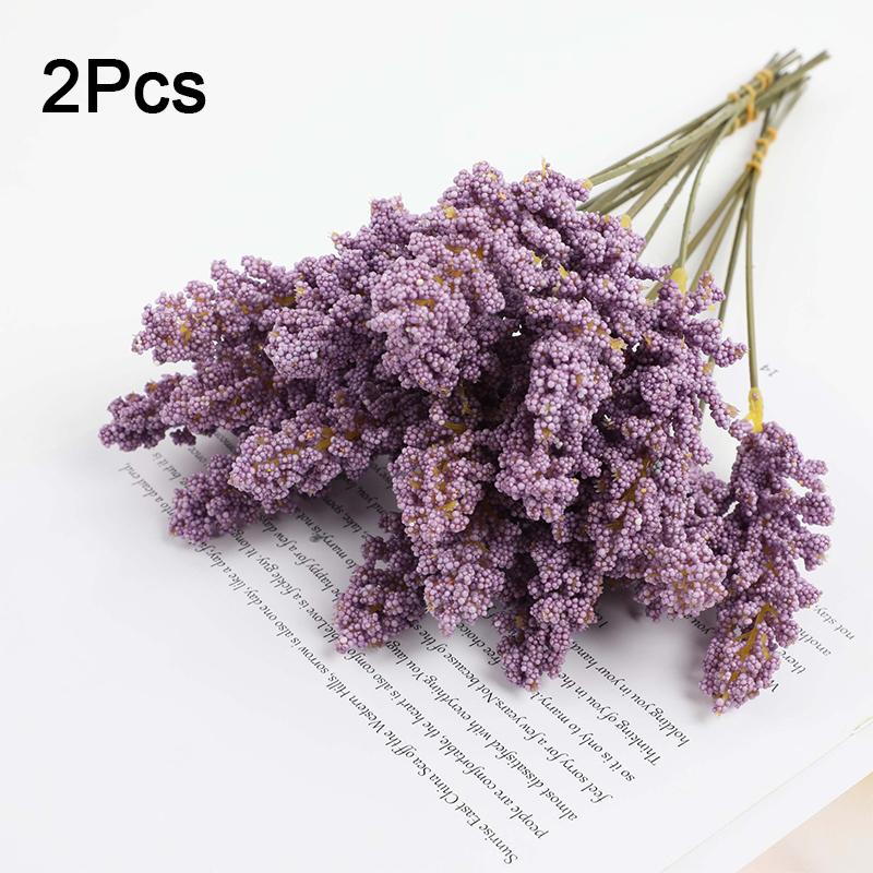 2 шт. Пучки Декоративные Колосья Зерновых Рустикальная Пена Реалистичные На ощупь Стебли Пшеницы Искусственный Домашний Декор Симуляция Искусственная Свадьба 32 см