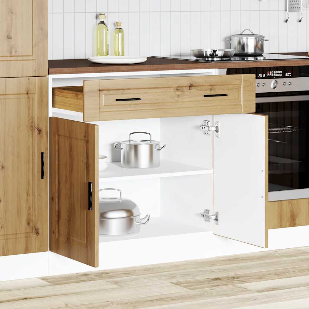 Vidaxl Szafka Kuchenna Dolna, Porto, Dąb Artisan