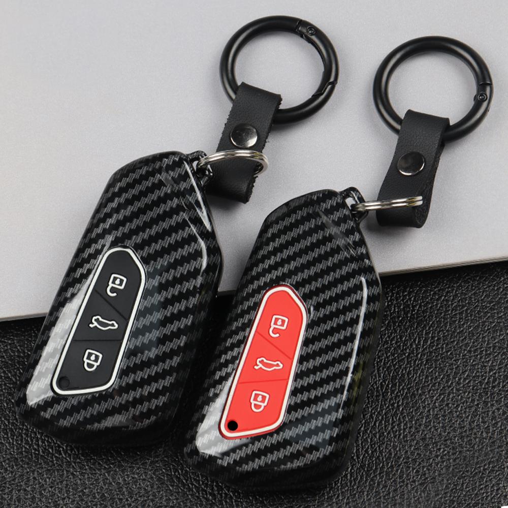 Для VW Volkswagen Golf 8 Mk8 для Seat Leon MK 4 Tarraco Ateca для Skoda Octavia 3 кнопки чехол для дистанционного ключа автомобиля