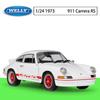 Welly 1/24 Porsche 911 CARRERA RS 2.7 Сплав Масштабная Модель Автомобиля Литой Металл Статическая Коллекция Детская Игрушечная Машина Транспортные Средства Подарок
