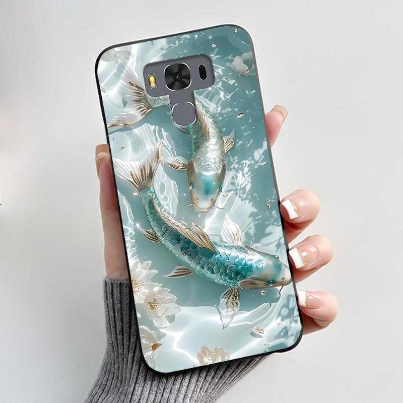 Для ASUS Zenfone 3 Max ZC553KL X00DDB X00DDA X00DD Чехол Роскошный Милый Кролик Любовь Смешной Черный Мягкий ТПУ Силикон Матовая Задняя Крышка