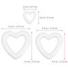 BESTOYARD Styrofoam Heart DIY Christmas Wreath Accessories for Weddings and Set of 18 11cm Wreaths, Shape, Wreaths, Crafts, Rings, Receptions, (6.5cm