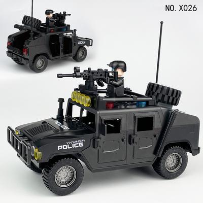 10 Hummer Детский Конструктор Мелкие Детали Сборка Игрушки Аксессуары для Пулемета Фигурка X027