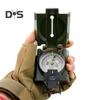 Outdoor Survival Compass Precise Scale Waterproof Heavy Duty Metal Multifunction Portable Camping Hiking Backpacking Handheld Orienteering Compass