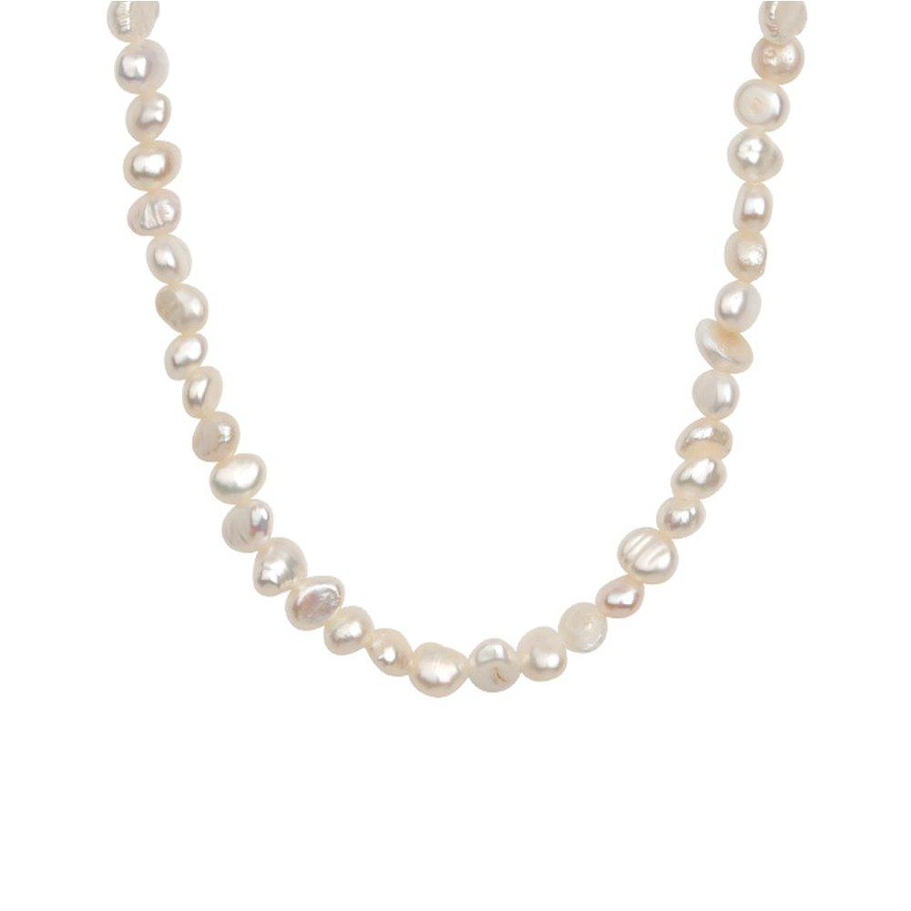 Mon Choix Silver Freshwater Pearl Necklace
