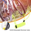 Кабель напоминания о блокировке дискового тормоза, 120 см, выдвижной стальной провод, яркий цвет, мотоцикл, горный велосипед, противоугонная охранная веревка с замком диска