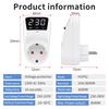 16A 230V Automatic Voltage Protector Switch Adjustable Power Surge Protection EU Socket Type Volt Safe For Home Appliances