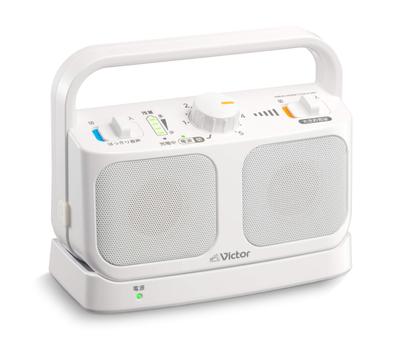 JVC Kenwood Victor Handheld TV Speaker Wireless White Mimi Raku Series Простые в эксплуатации Легкие водонепроницаемые наушники с непрерывным воспроизведением в течение 20 часов