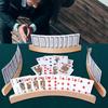 Minimalist Wooden Card Holder Long Arms Poker Card Games In Living Supplies Room