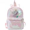 Unicorn Sequin Backpack Cartoon School Bag School Bookbag Large Capacity Book Food Storage Double Shoulder Backpack Travel Bag