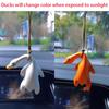 Cute Duck Rearview Mirror Decoration Mini Swing Duck Car Hanging Pendant