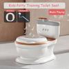 Kids Potty Training Toilet Seat Realistic Potty Training Seat for Toddlers Boys Girls with Soft PU