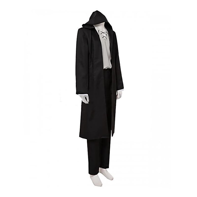 Аниме Атака Титанов Косплей Jaeger Eren Косплей Костюм Последний сезон Униформа Черное пальто Аниме Женщины Мужчины Хэллоуин Карнавал
