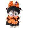 Witch Hat Cotton Doll Plush Suit Maid Dress Plush Dolls Clothes  20cm Cotton Doll