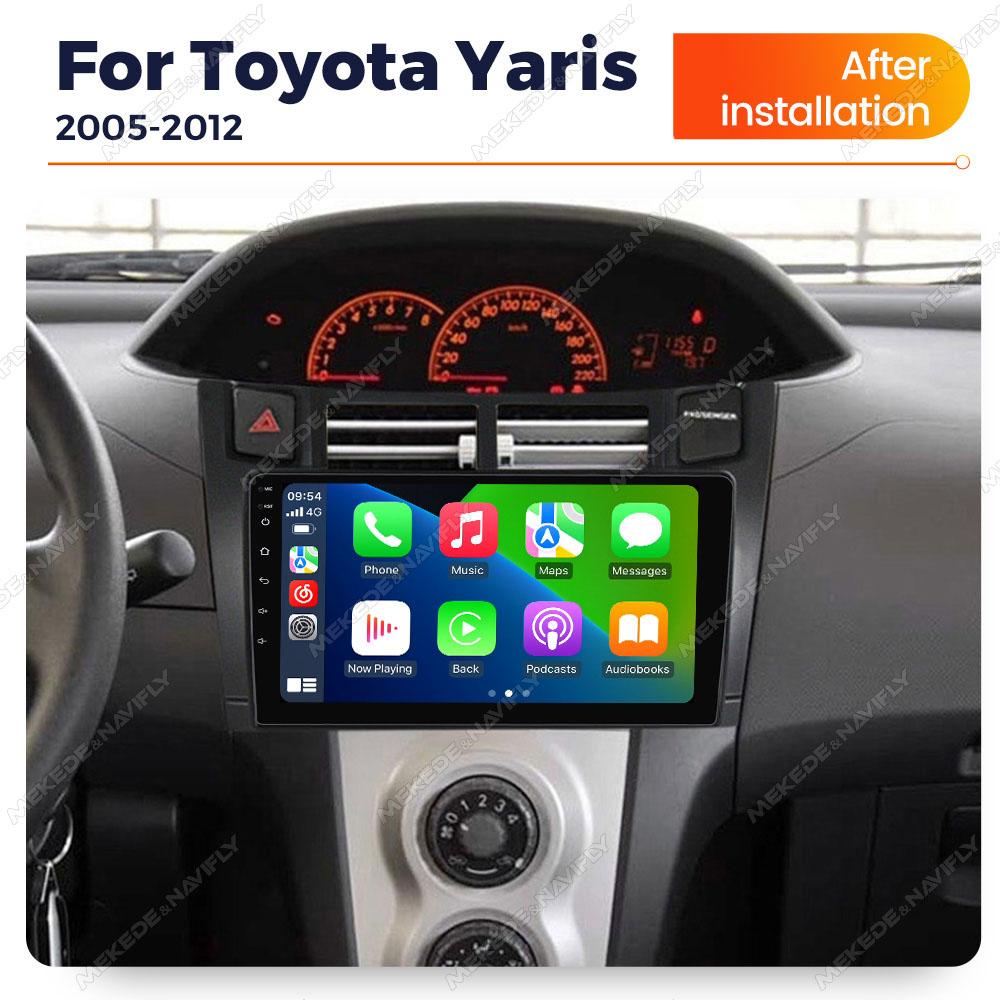 9 Inch 2 Din Car Play Android Auto Car Radio For Toyota Yaris 2005-2012 Wireless Carplay GPS Navigator Multimedia Player Stereo