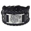 Vintage Viking Braided for Men Celtic Wolf Head Bangle Classic Animal Motifs On The Hand Accessories