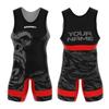 Sublimation Full-Body Wrestling Singlet Men Women Weightlifting Competition Training