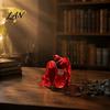 Compact Shelf Decorations 3D Printed Faceless Cloak Figurine, Mysterious Hooded Reaper, Gothic Unique Dark Aesthetic Ornaments Desktop Statue, Spooky