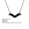 Ожерелье Готическое винтажное колье с подвеской в ​​виде летучей мыши, ожерелье на Хэллоуин, ювелирные изделия ведьмы, уникальный стильный подарок
