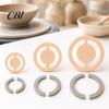 Clay Tool for Pottery 3Pcs Foot Ring Shaping Set, Ceramic Base Trimming Template, Studio Shaper Mugs Cups, 4/6/8cm Geometric Wheel Throwing