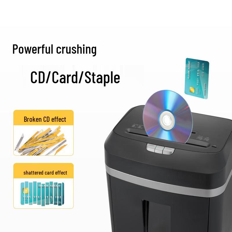 Comix P-5 Micro-Cut Office Shredder, 8-Sheet, 30-Min Run, 22L Bin