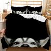 Cartoon Pug Duvet Cover Set Queen/King Size Cute Puppy Theme Bedding Set Golden Retriever Husky Pet Soft Polyester Quilt Cover