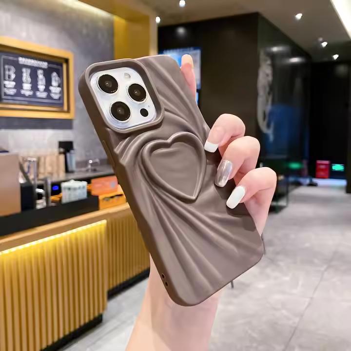 Bestseller 3D Love Heart Phone Case for iPhone 16 Pro Max Fashion Style Soft Tpu Mobile Phone Case for iPhone 11 12 13 14 15 16