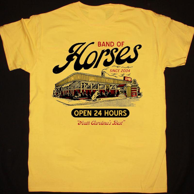 Band of Horses Diner 2004 Тур Коллекция Группы Подарок для Фанатов S-5XL Футболка Унисекс Футболка