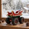 Holiday Atmosphere Ornaments for Shops Retro Christmas Sleigh Truck Ornament, Decorative Vehicle Figurine, Resin Vintage Handcrafted Table Decor