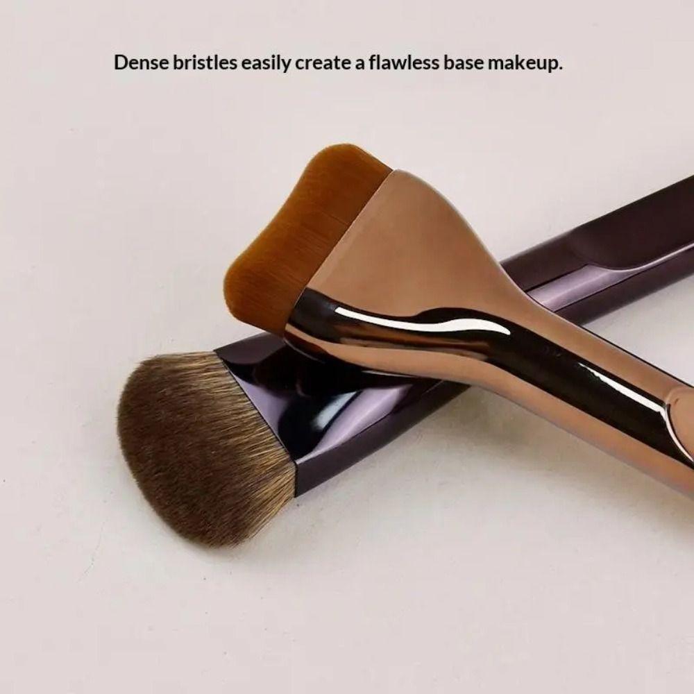2Pcs Soft Bristle Foundation Makeup Brushes Wide Tongue-shaped Face Makeup Tool Makeup Application