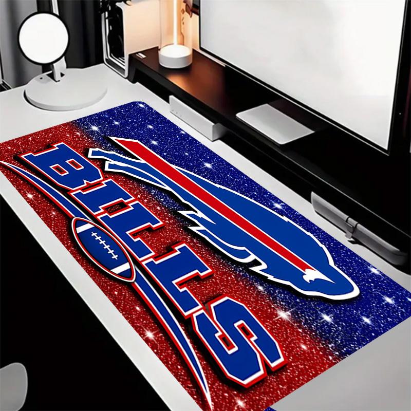 Buffalo Bill LOGO Theme Premium Non-slip Mouse Pad with Stitched Edges,Durable Rubber Material,for Desktop & Gaming Great Gifts