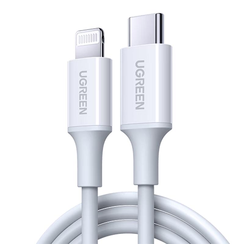 Ugreen Сертифицированный MFi кабель USB-C — Lightning для быстрой зарядки