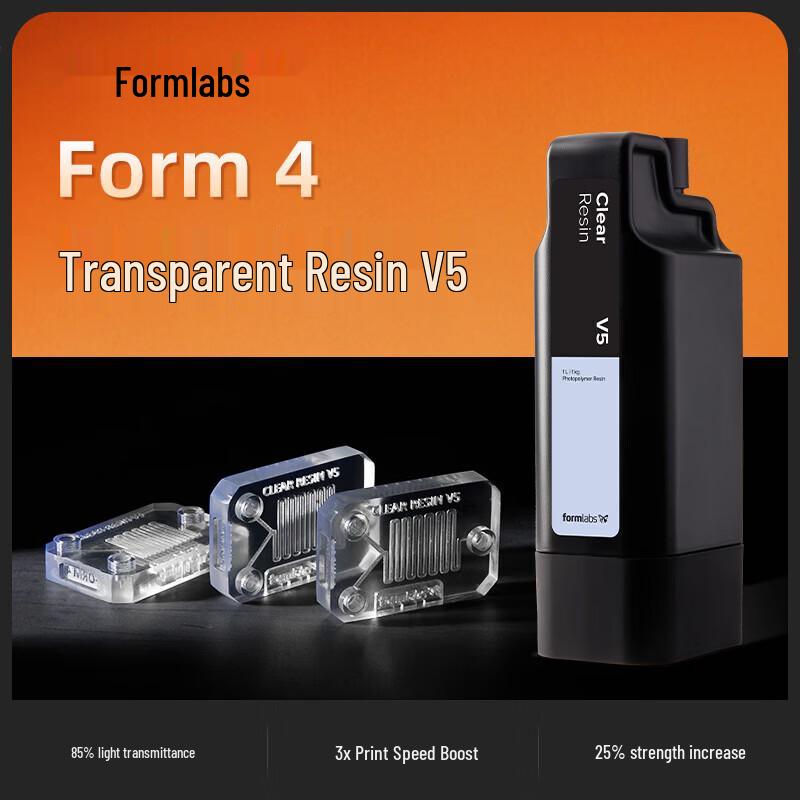 Formlabs Clear Resin V5 for Form 4 CN Plug (adapter Included)