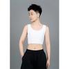 Short Chest Binder For Summer, Breathable Mesh Compression Tank Top, Chest Minimizer With Side Hooks, Supportive Chest Binder