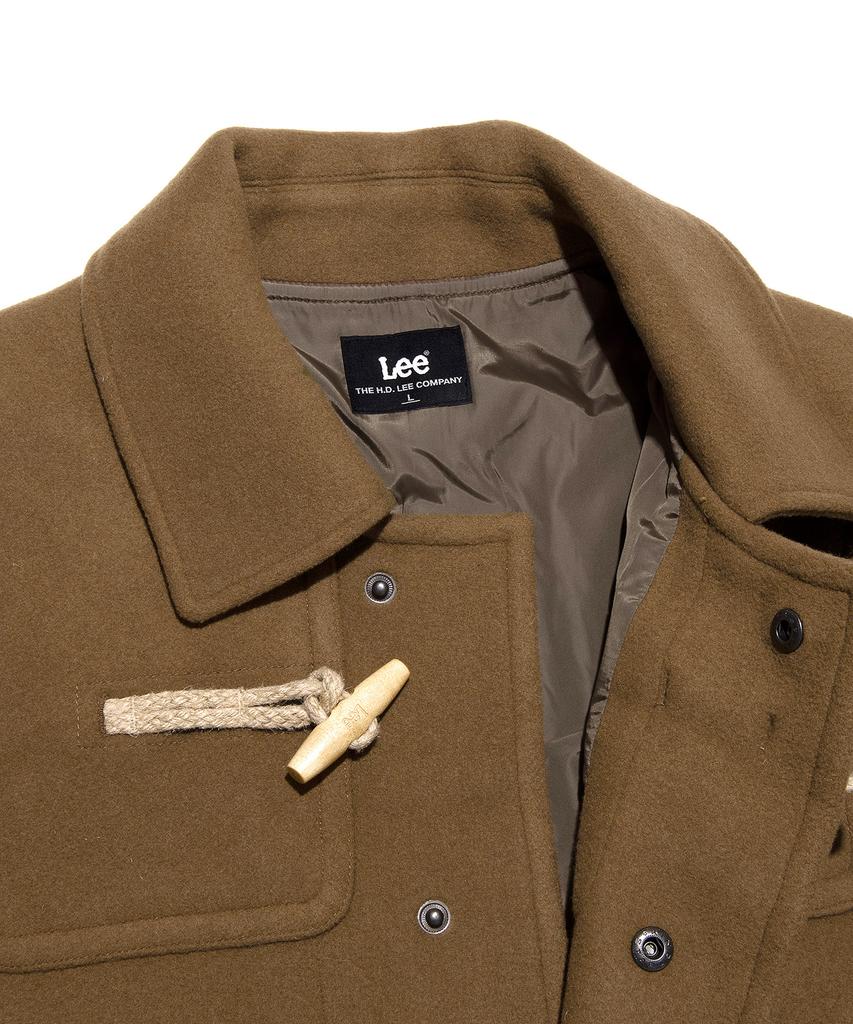 Lee Wool Blend Long Duffle Coat Camel