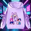 Женские худи K-Pop Охотники на демонов Худи Свитшот с капюшоном с буквами от A до Z Осенний спортивный костюм Худи Спортивная одежда Мужской пуловер Одежда
