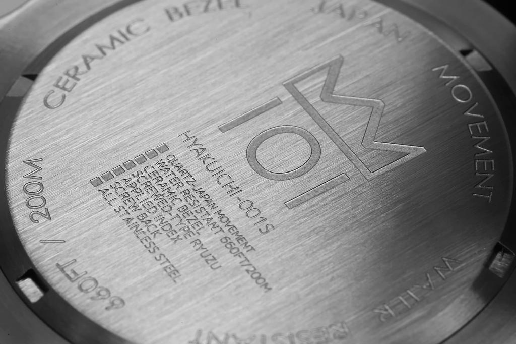 Часы Hyakuichi 20 ATM Water Resistant Sweep Second с керамическим безелем Deep Aqua [HYAKUICHI 101] Diver's Non-Date