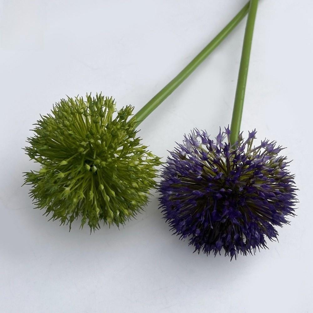 Floral Display Artificial Faux Allium Plants Scallion Balls Fake Silk Flower Living Room Ornaments