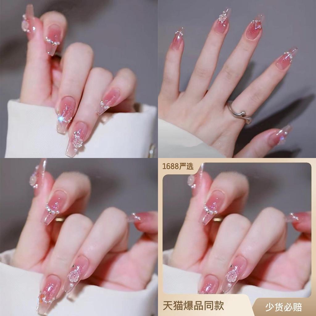 B461 Изготовленное вручную носимое изделие для светотерапии, оптовая продажа, готовые накладные ногти, подчеркивающие красоту рук